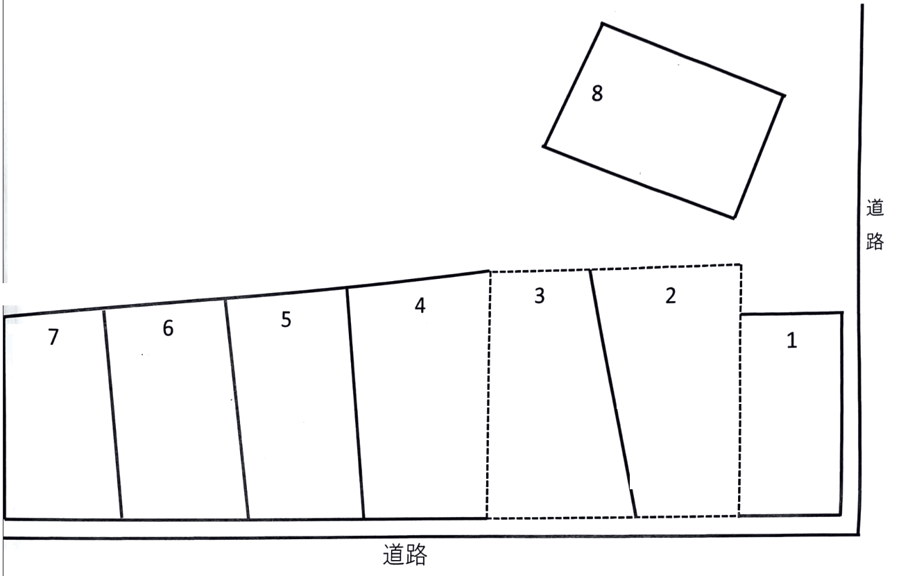 金城駐車場(松川）の駐車配置図