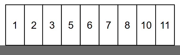 むさし野パーキングの駐車配置図