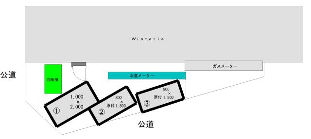ウイステリア（Ｗｉｓｔｅｒｉａ）の駐車配置図