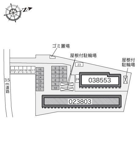 シャルム(23803)の駐車配置図