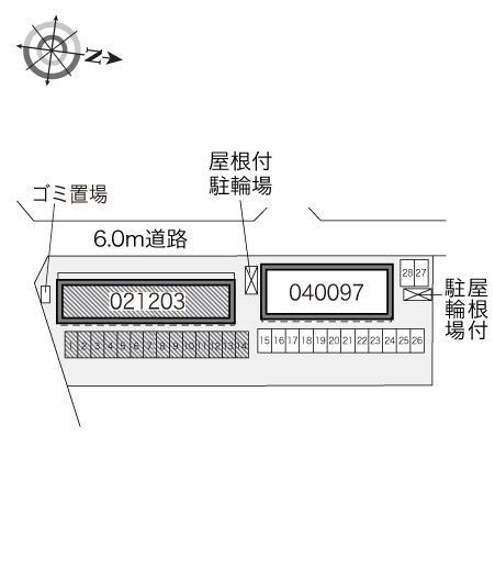 レジェンド(21203)の駐車配置図
