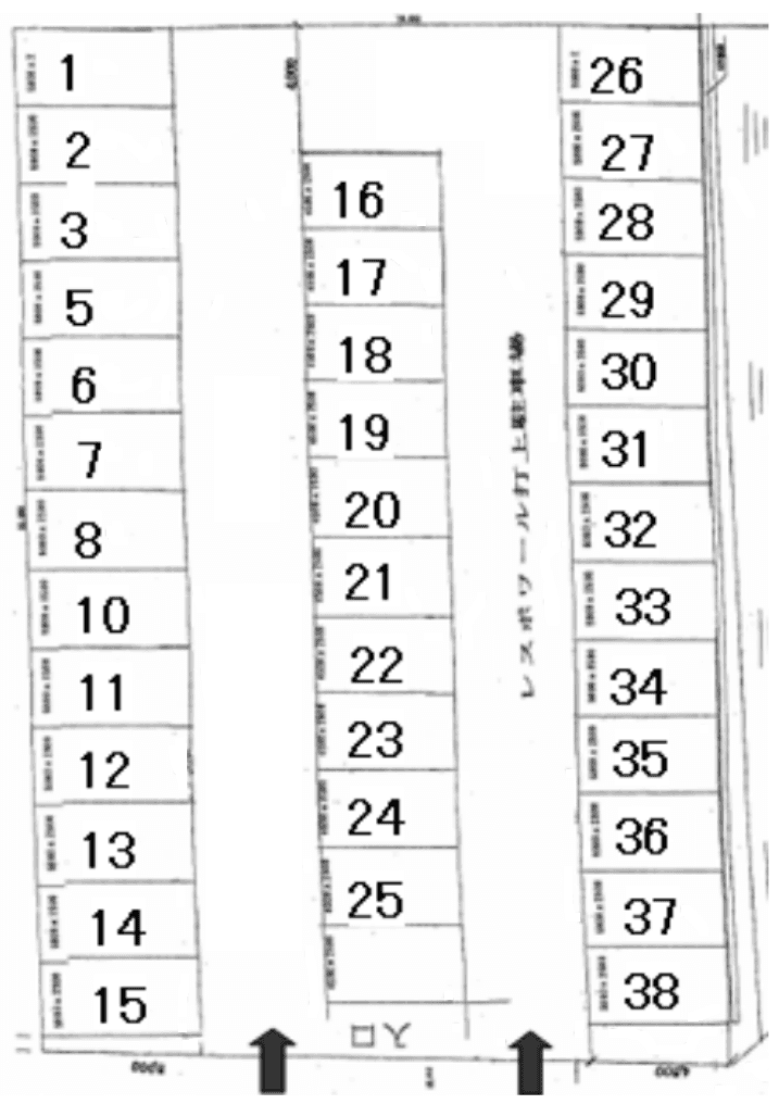 レスポワール打上駐車場の駐車配置図