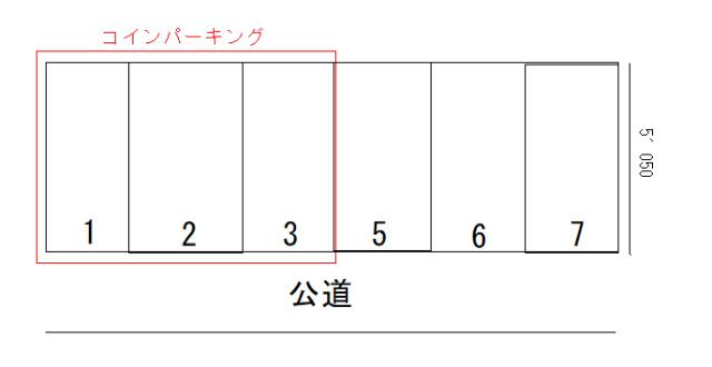 第２コワスターレ大森駐車場の駐車配置図