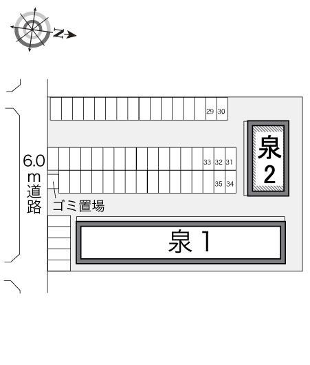 泉２(22315)の駐車配置図