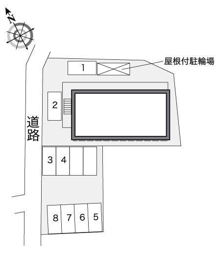 家富町(27286)の駐車配置図