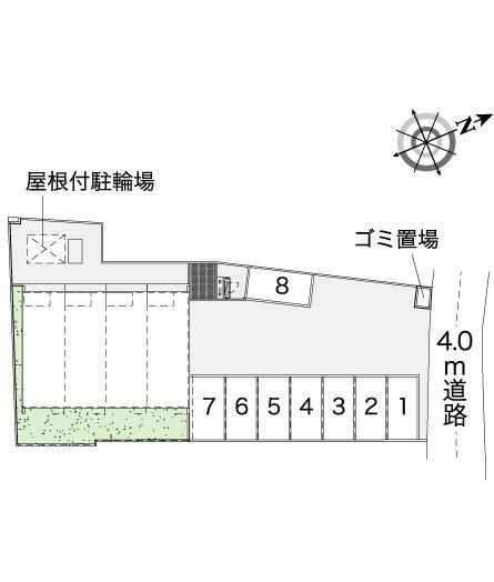 アンソレイユ(43828)の駐車配置図