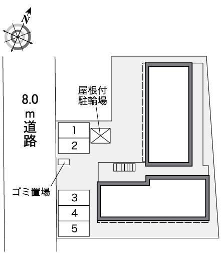 フィオーレ月寒(38319)の駐車配置図