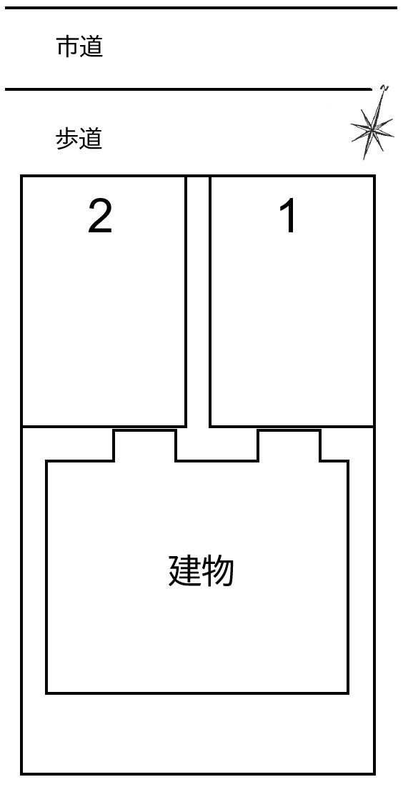 グリーンヒルⅡの駐車配置図