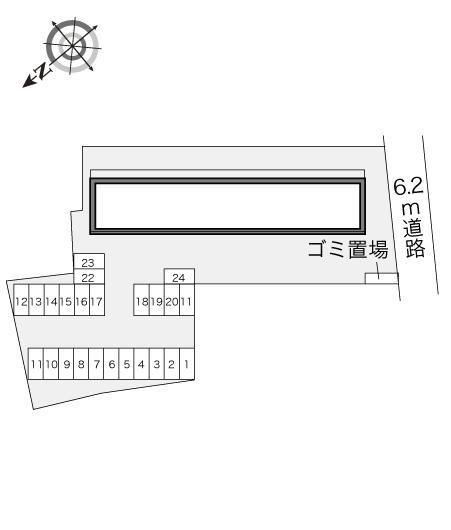 クレール(22063)の駐車配置図