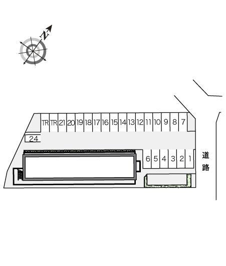 関屋(13409)の駐車配置図