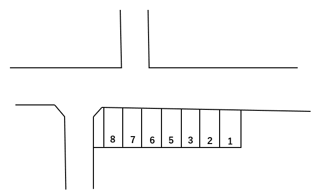 スマイルパーク栄北の駐車配置図