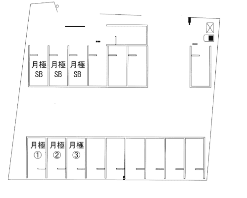 東加古川駅前第５の駐車配置図