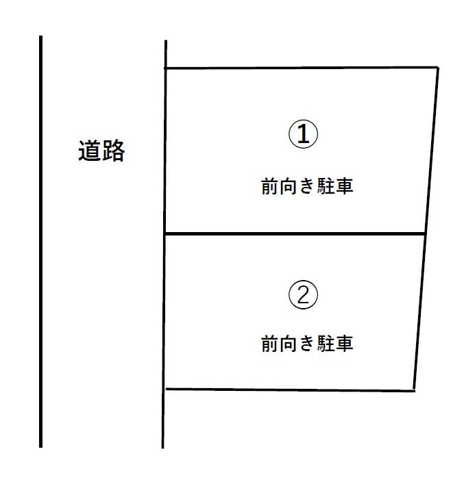 菱沼・髙橋駐車場の駐車配置図