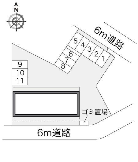 愛松(10983)の駐車配置図