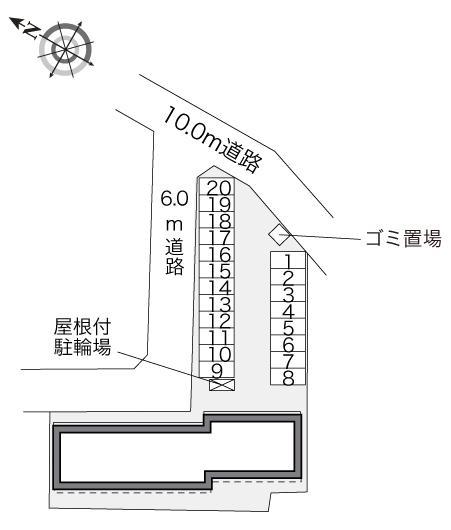 マ　メゾン(31518)の駐車配置図