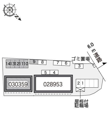 チェリー　ブロッサム(30359)の駐車配置図