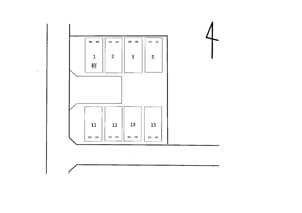ＮＯ．１１０の駐車配置図