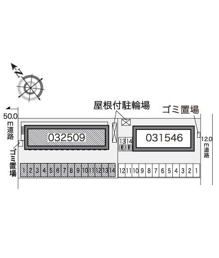 ボア　ソルテ(32509)の駐車配置図