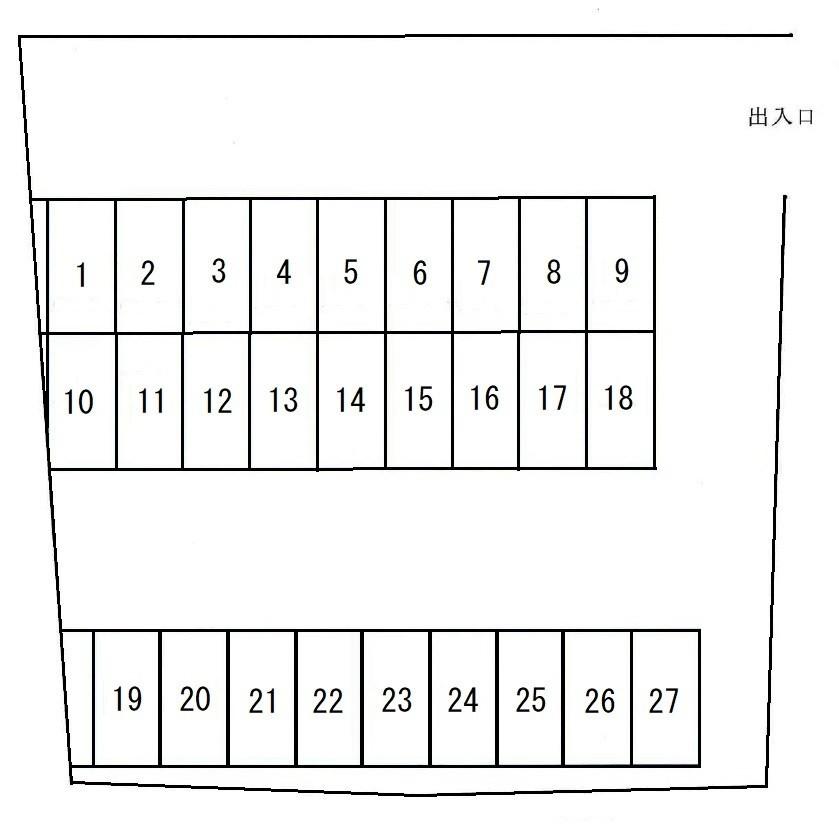 見川２丁目ロードイワマの駐車配置図