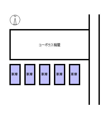 コーポラス槌屋の駐車配置図