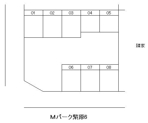Ｍパーク紫原6の駐車配置図
