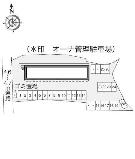 双葉(18742)の駐車配置図