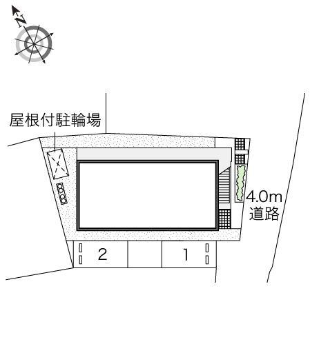 Ｔ　ＫブランドールⅡ(44876)の駐車配置図
