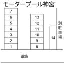 モータープール神宮の駐車場
