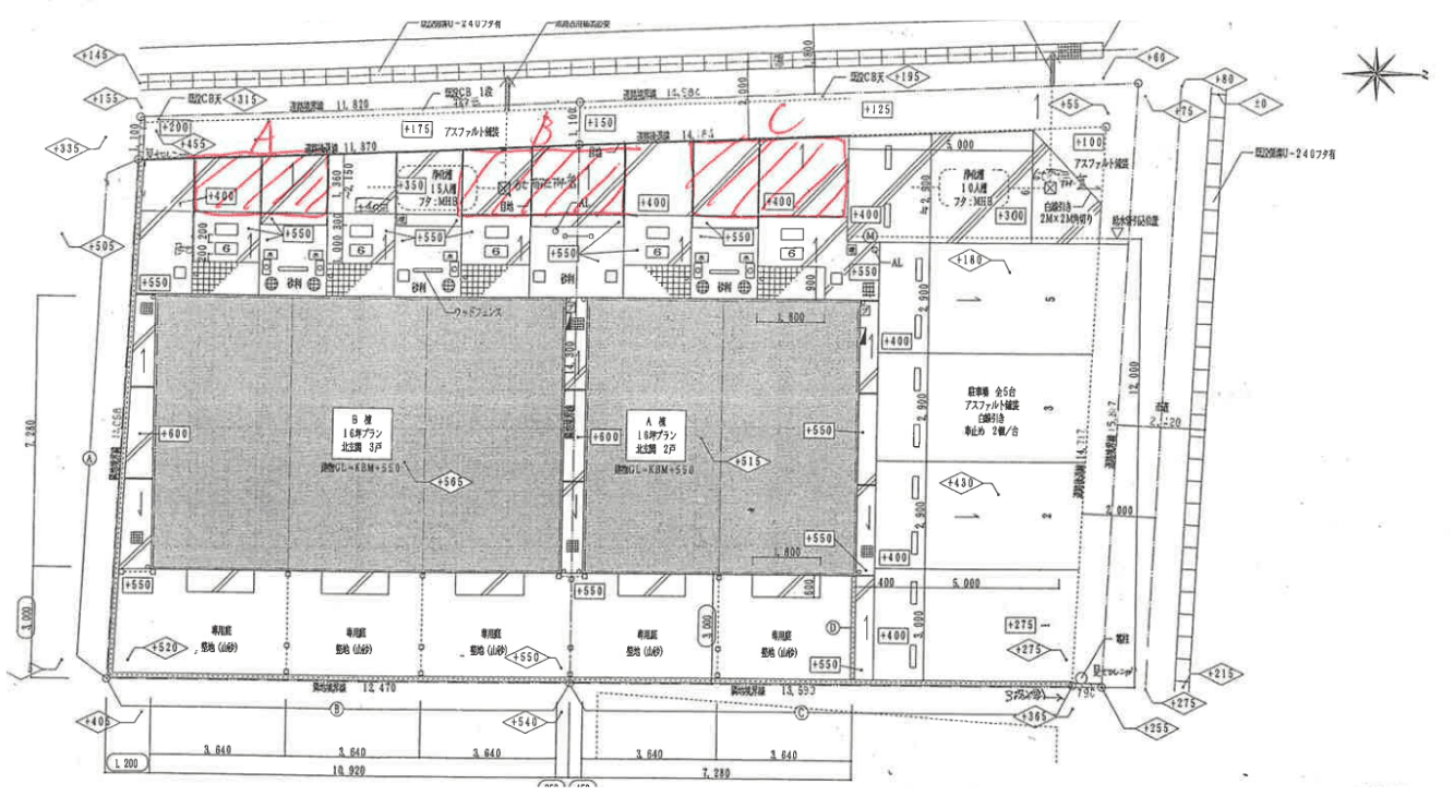 ＤＵＰＬＥＸ 国王３３１Ａの駐車配置図