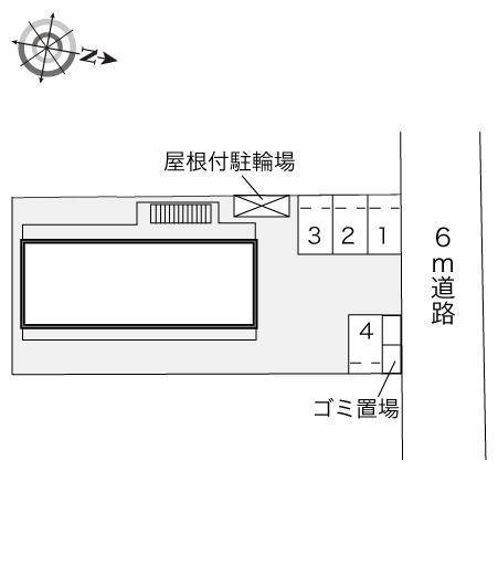 ルシェルブルー東大阪(23358)の駐車配置図