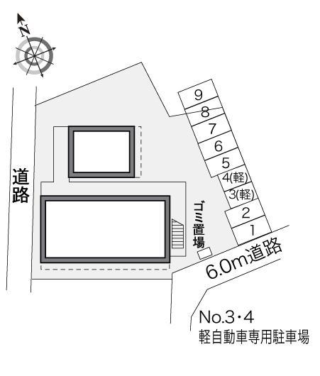 ヴィブレⅡ(24399)の駐車配置図