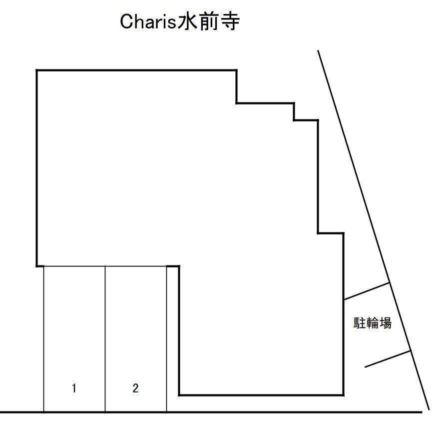 Charis水前寺の駐車配置図