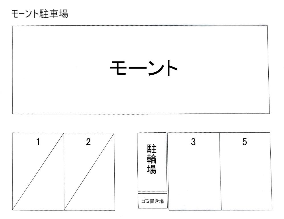 モーント駐車場の駐車配置図