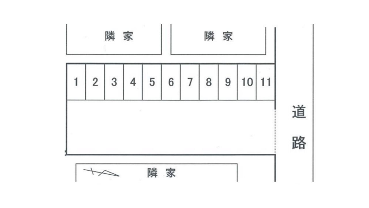 松原駐車場の駐車配置図