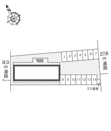 東広島(15673)の駐車配置図