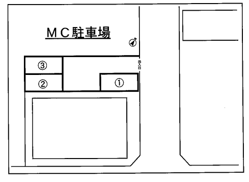 MC駐車場の駐車配置図