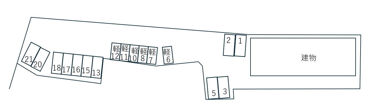 Ｐｉｎｅ Ｗｉｎｄ Ｍａｉｓｏｎ　Ⅱ別駐車場の駐車配置図