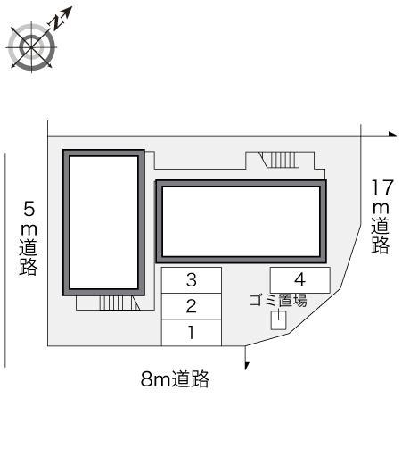 ボヌールＴＡＪＩＭＡ(11817)の駐車配置図