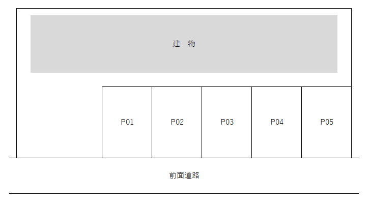 ﾌｧﾐｰﾙ三苫の駐車配置図