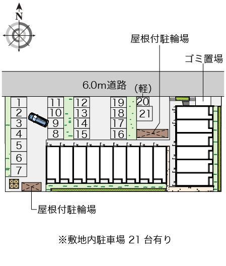 クレイノモアナルア　ドエル(56527)の駐車配置図