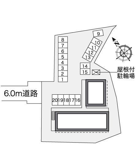 モンターニュ(35451)の駐車配置図