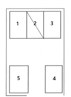 アリス駐車場の駐車配置図