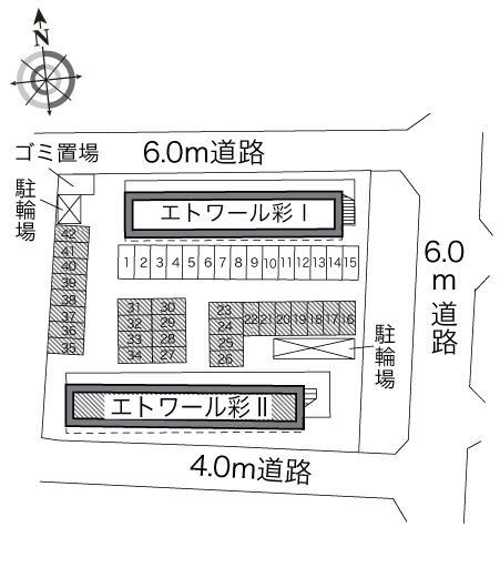 エトワール彩Ⅱ(24004)の駐車配置図