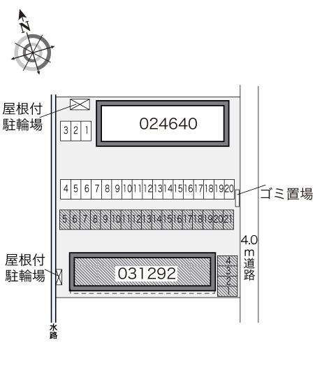 カームⅡ(31292)の駐車配置図