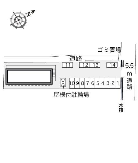 カサブランカ(33164)の駐車配置図