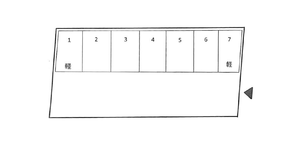福田５５３３Ｍパーキングの駐車配置図