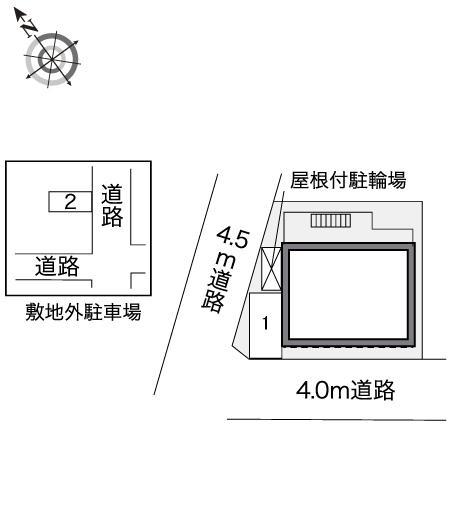 クルンテープＢ(40844)の駐車配置図