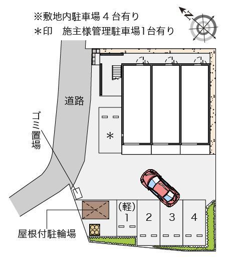 ミランダ渚　九つ星(55658)の駐車配置図