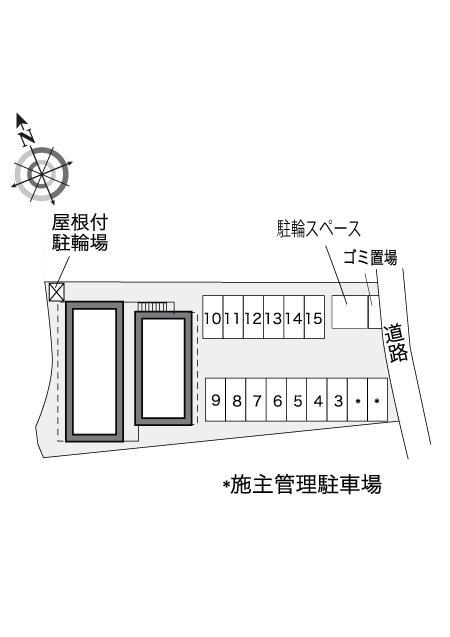 アルブルⅠ(28402)の駐車配置図