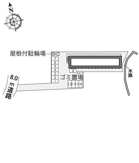 清水(33006)の駐車配置図